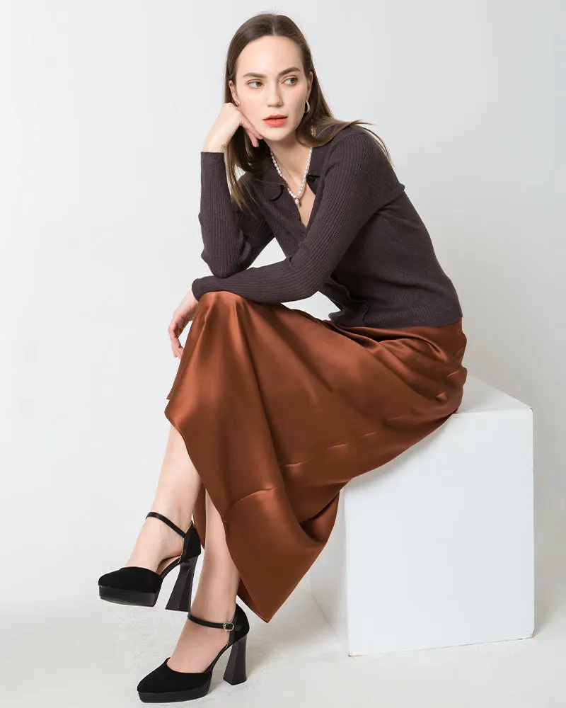 22 Momme Silk Maxi Skirt