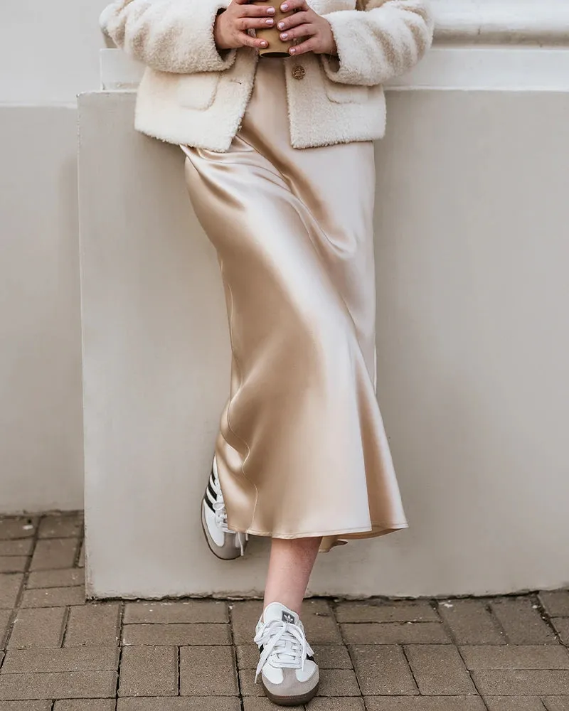 22 Momme Silk Maxi Skirt