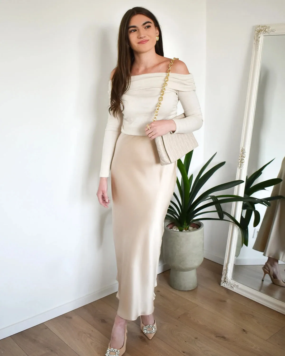 22 Momme Silk Maxi Skirt