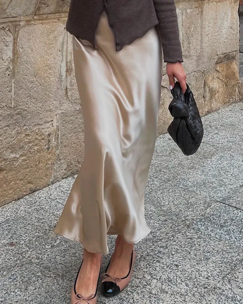 22 Momme Silk Maxi Skirt
