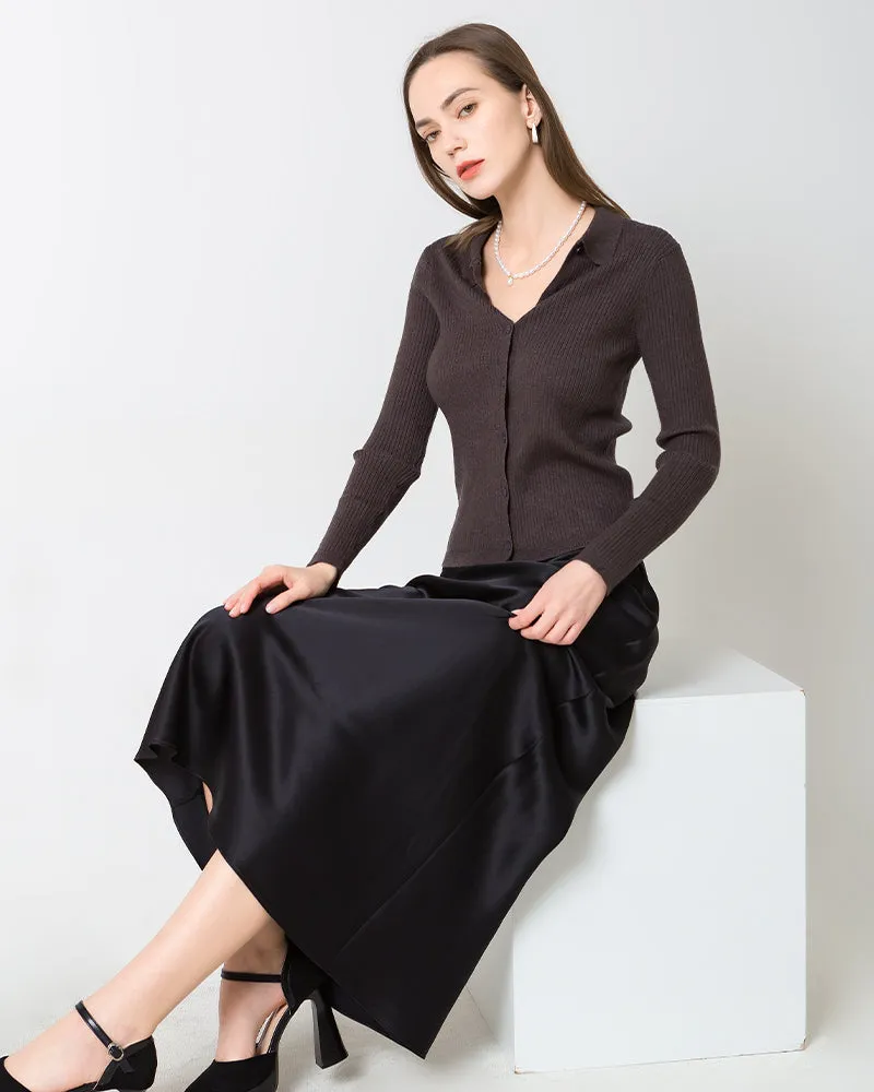 22 Momme Silk Maxi Skirt