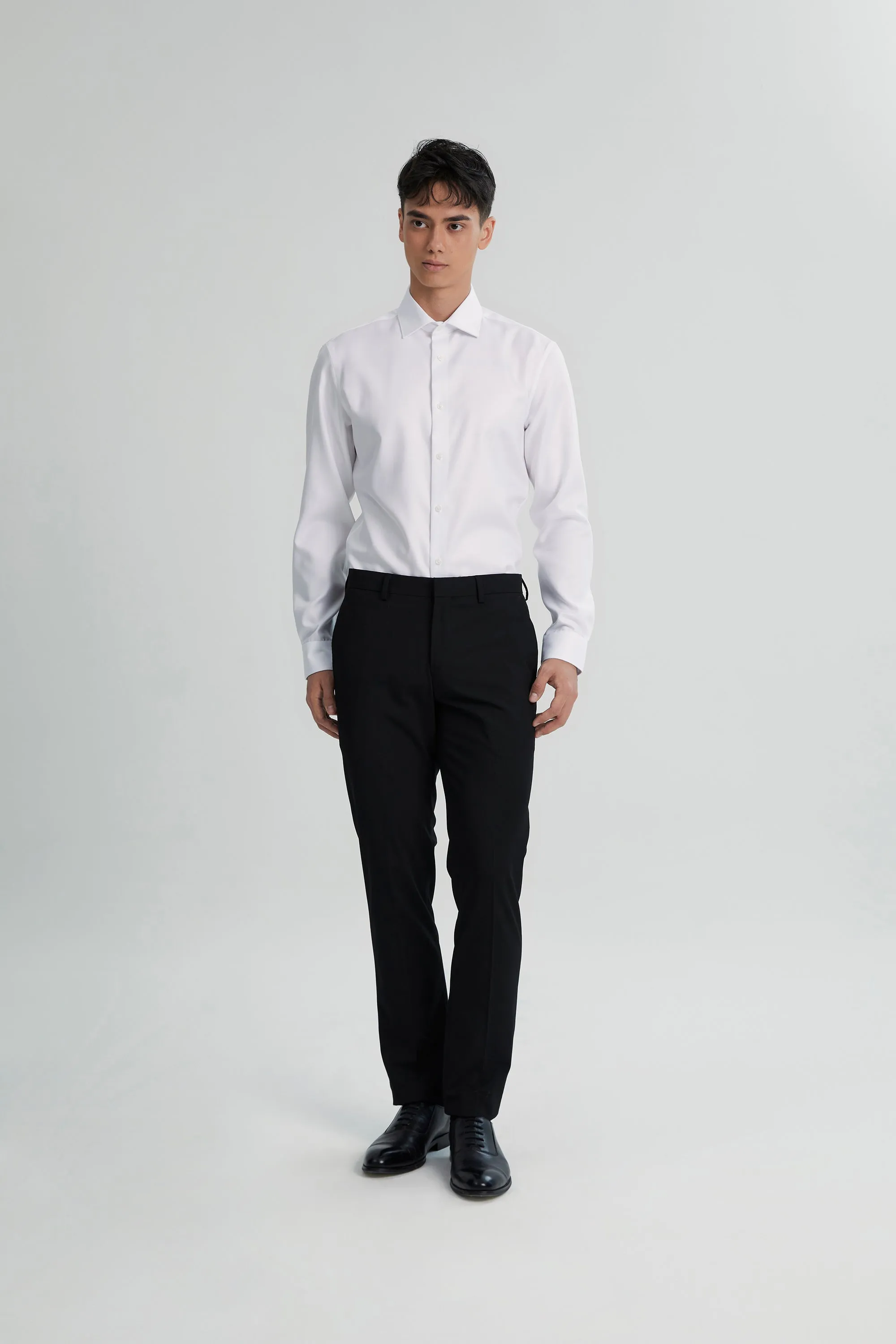 Alexander & Sons, White Twill, Long Sleeve Shirt