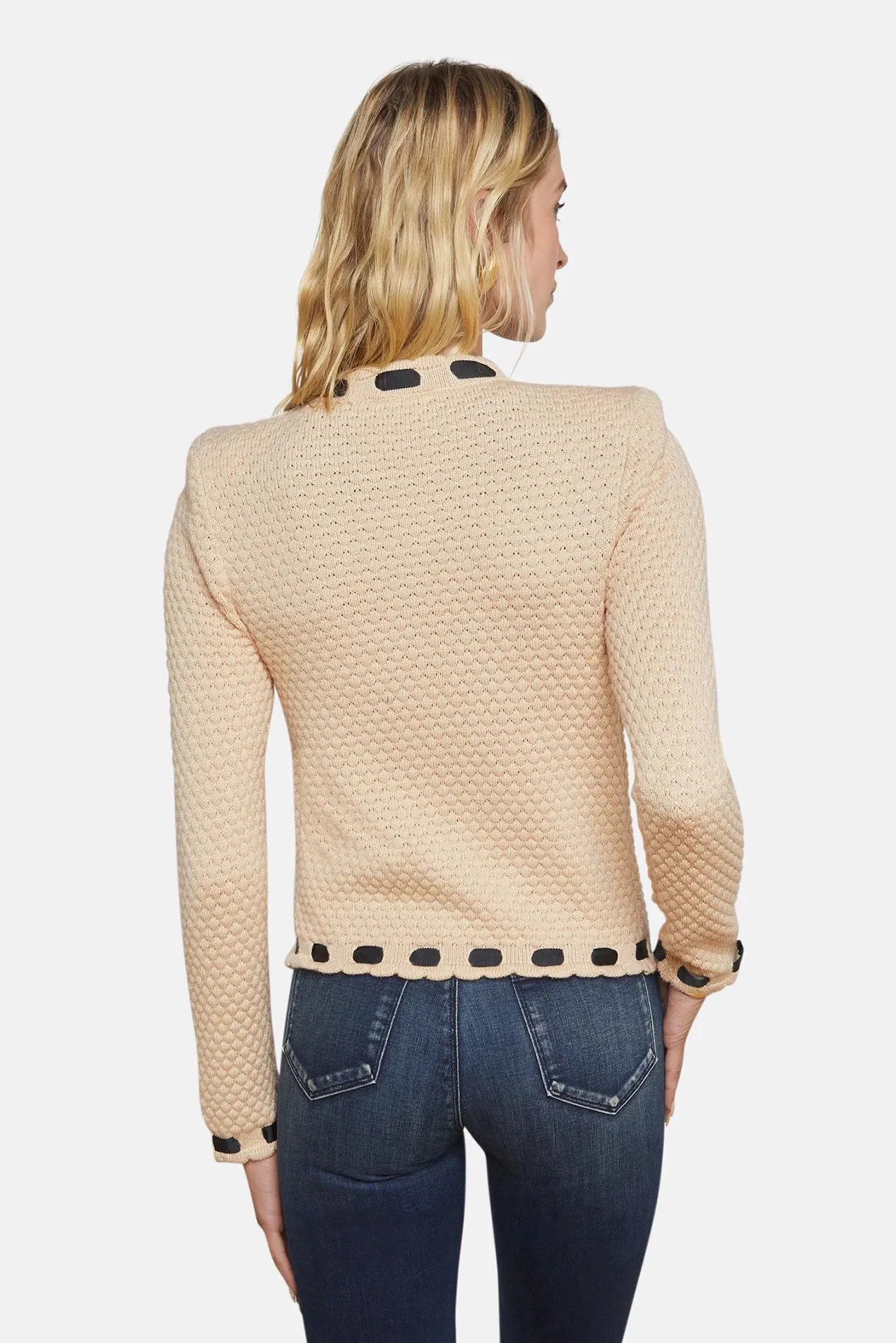 Astor Cardigan Biscuit/Black