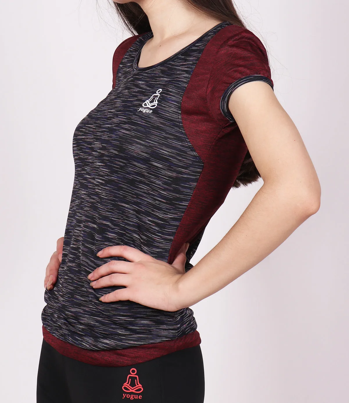 Black & Wine Racerback T-Shirt