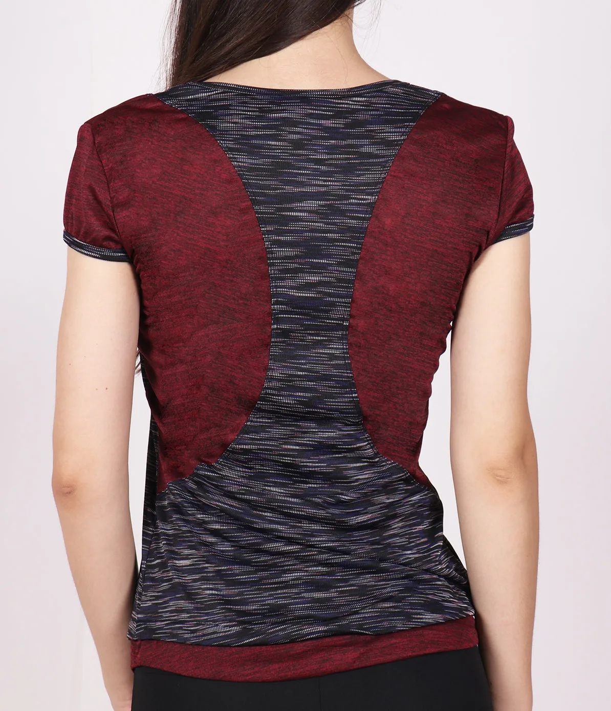 Black & Wine Racerback T-Shirt
