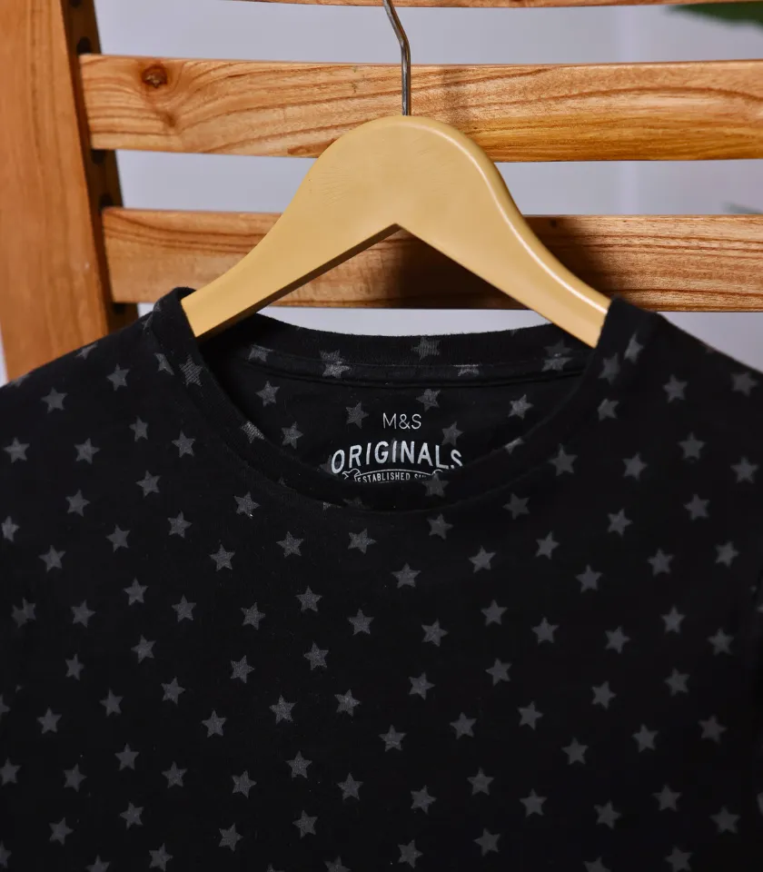 Black Full Sleeve T Shirt by M&S