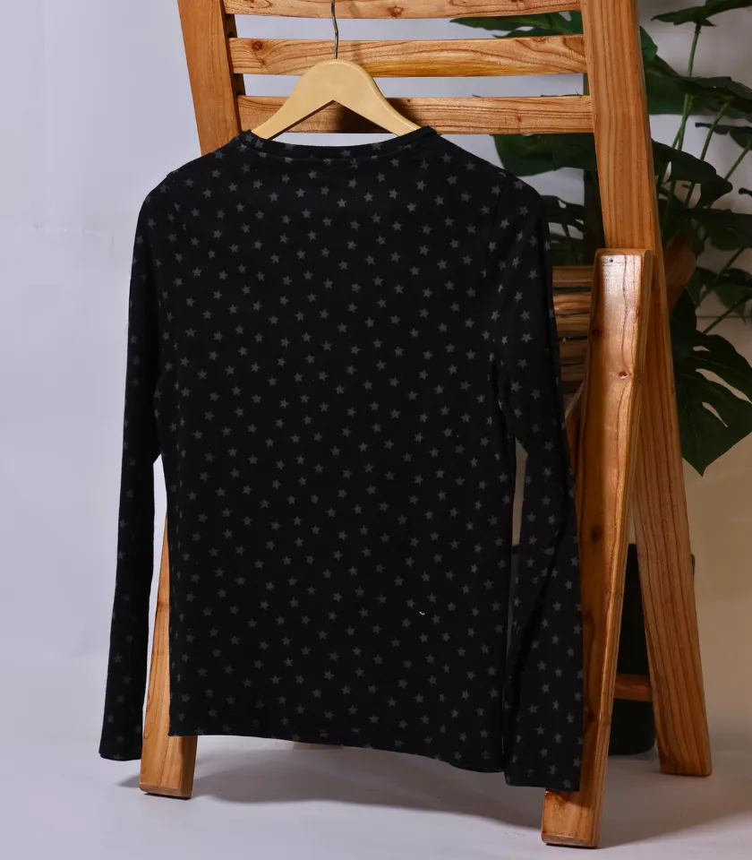 Black Full Sleeve T Shirt by M&S