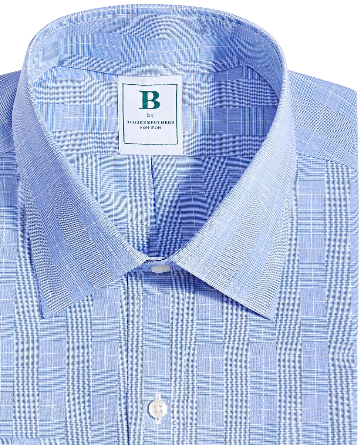 Brooks Brothers Men's Regular Fit Glenn Plaid Dress Shirt No Iron