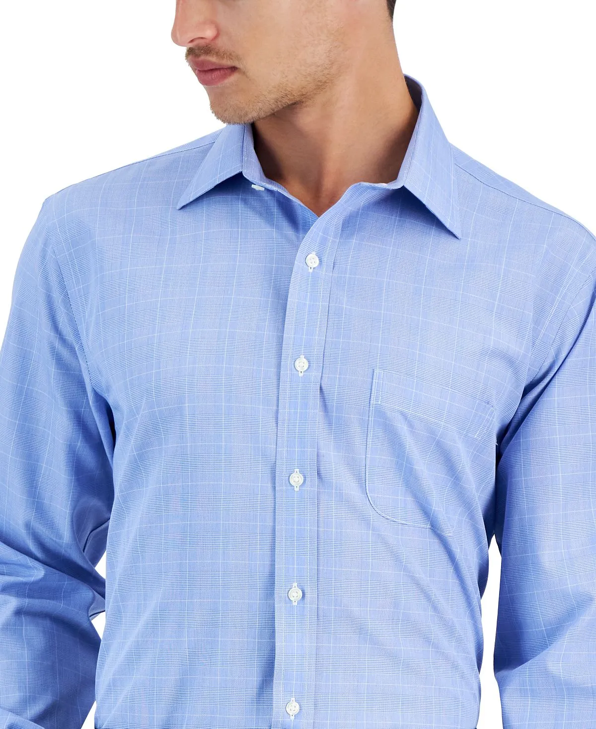 Brooks Brothers Men's Regular Fit Glenn Plaid Dress Shirt No Iron