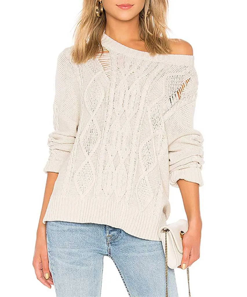 Cambria Sweater, Ecru