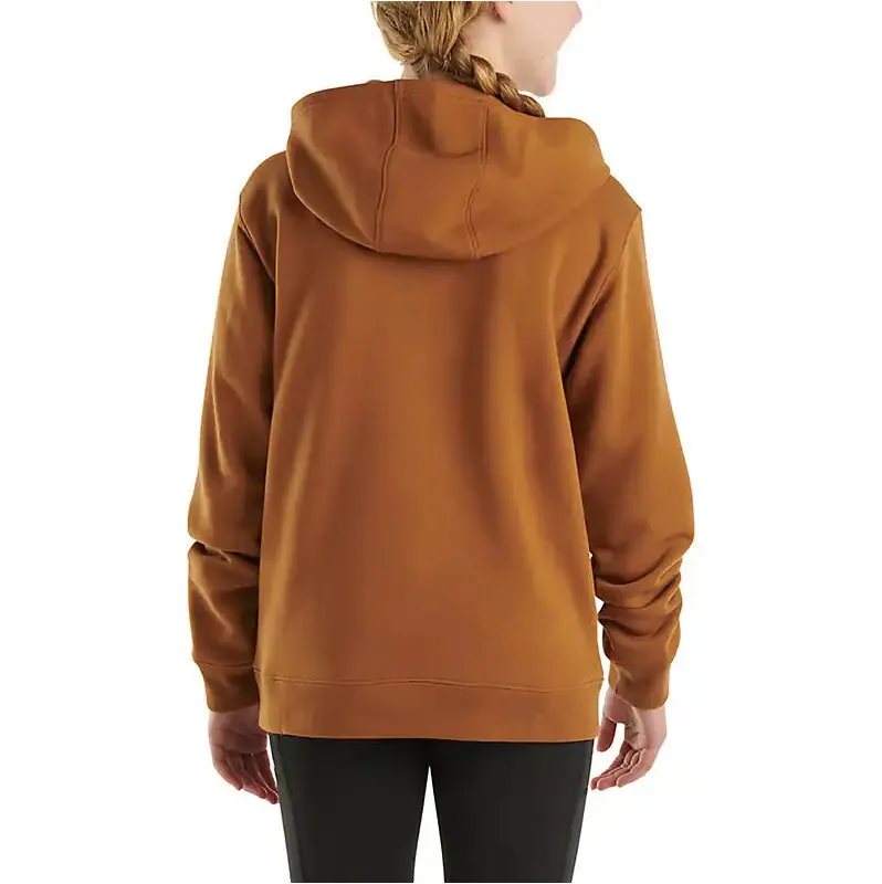 Carhartt Girls Long-Sleeve Graphic Shirt (Child/Youth) Brown