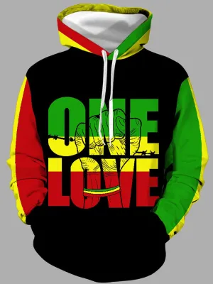 Casual Hooded Collar Letter Print Hoodie