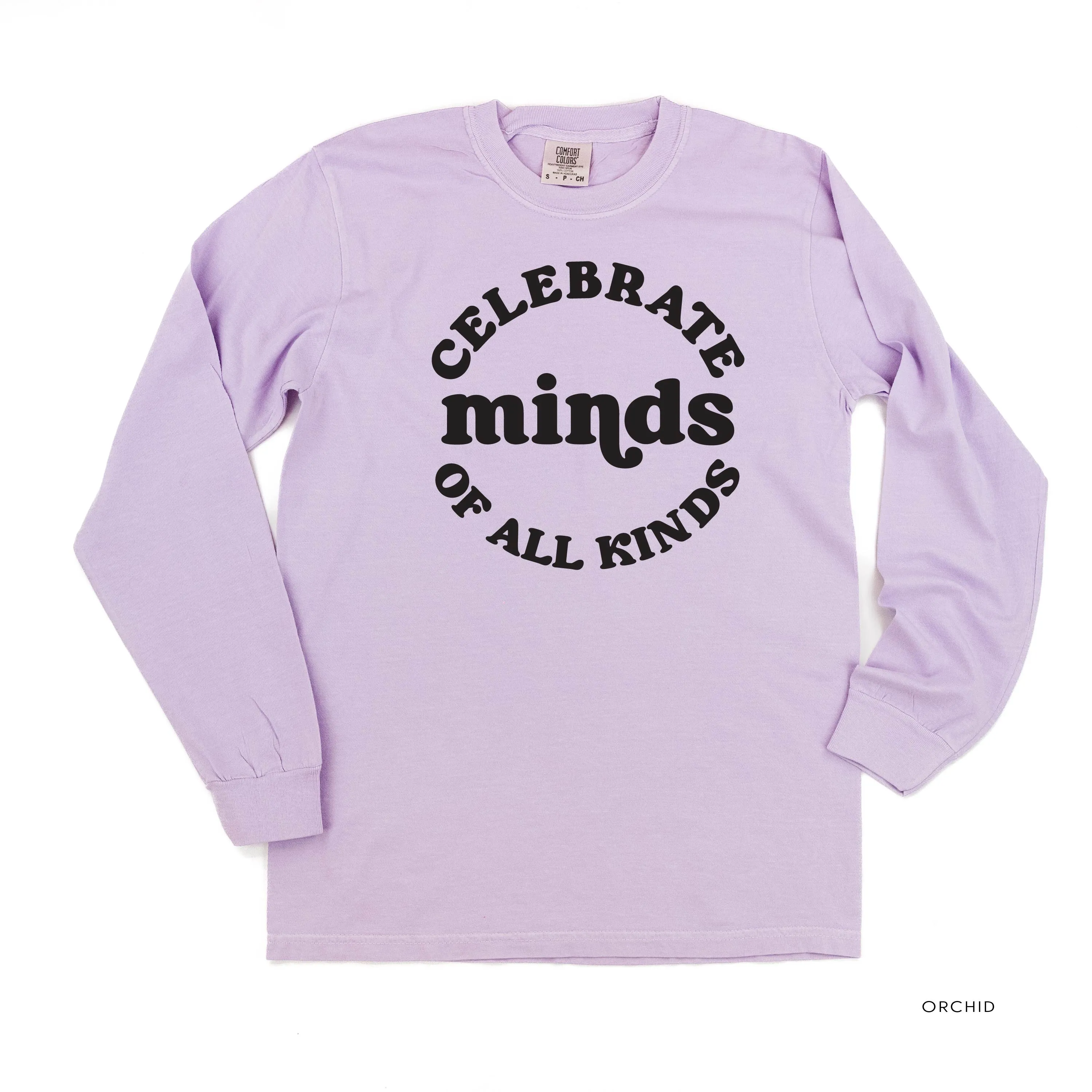 Celebrate Minds of All Kinds - LONG SLEEVE COMFORT COLORS TEE