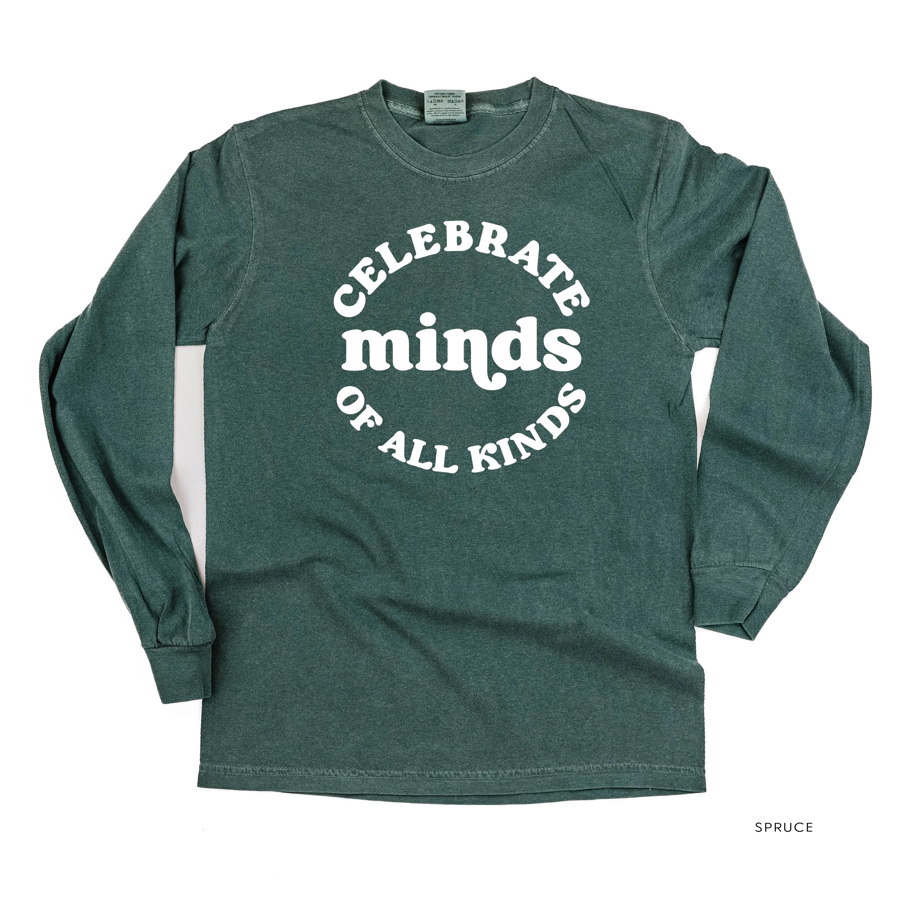 Celebrate Minds of All Kinds - LONG SLEEVE COMFORT COLORS TEE