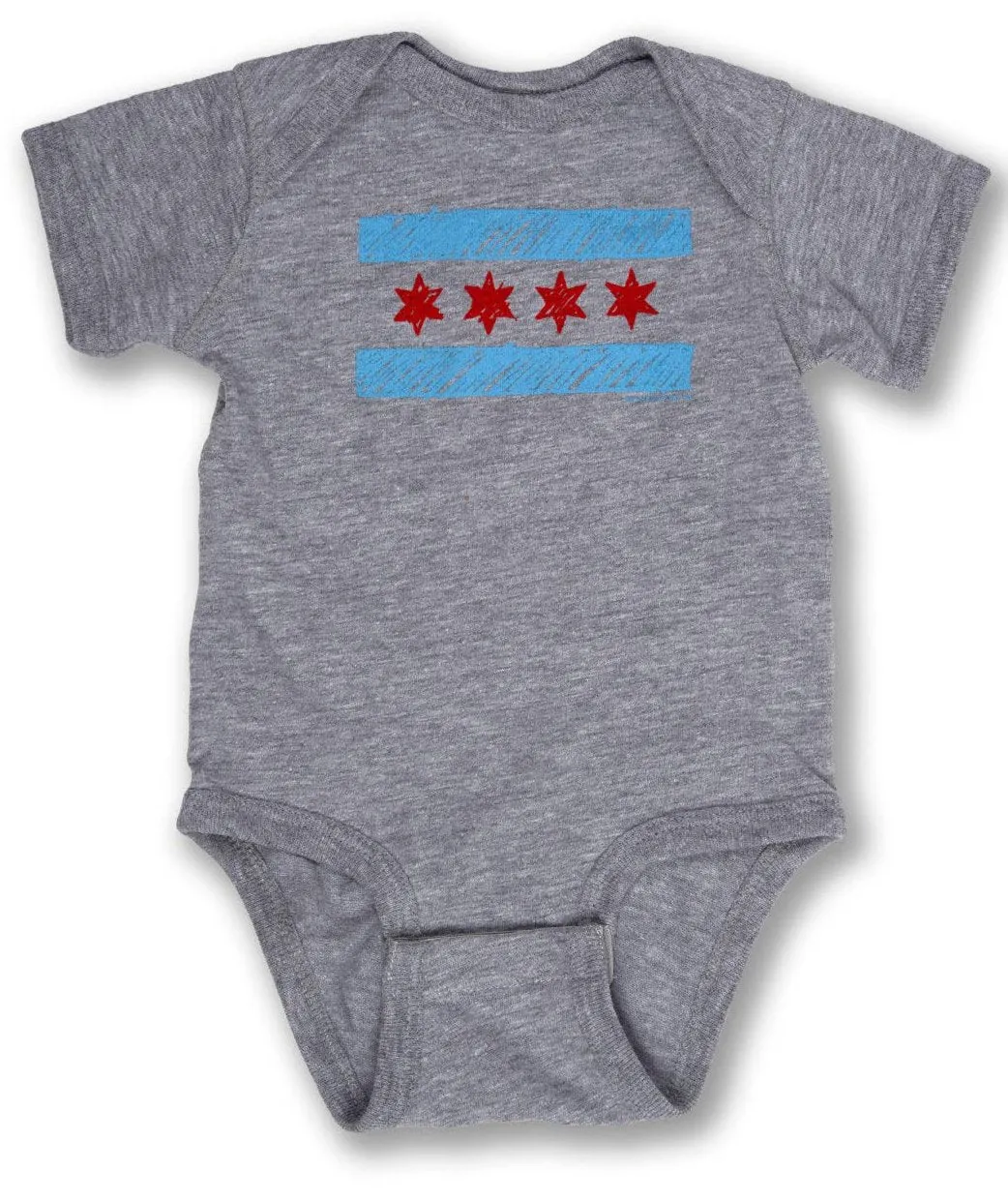 Chicago Doodle Flag Bodysuit