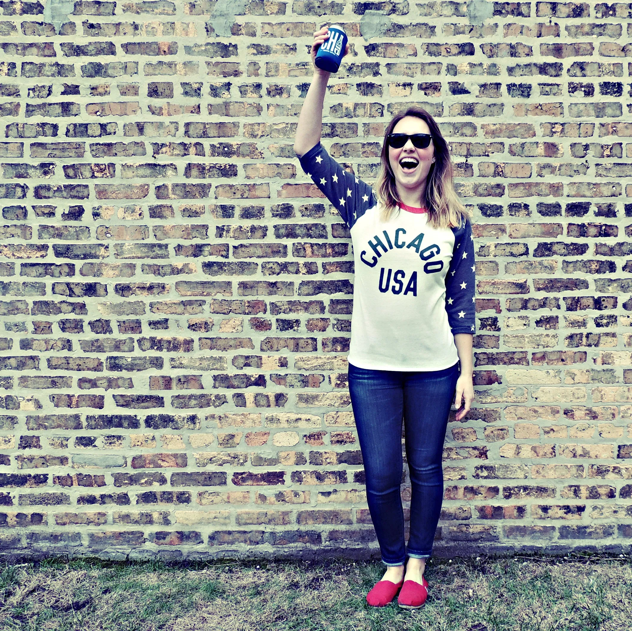 Chicago USA Raglan