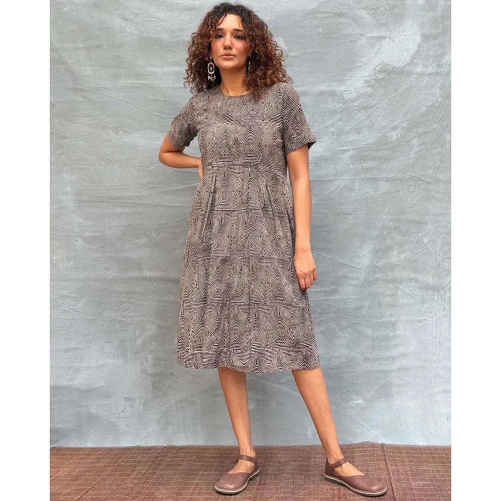 Chidiyaa Soil Threads Of Earth printed Cotton Dress