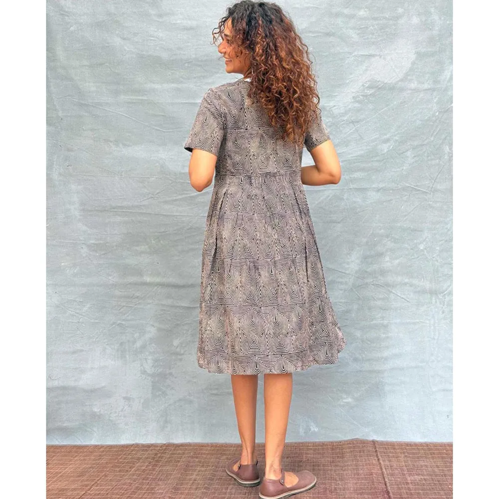 Chidiyaa Soil Threads Of Earth printed Cotton Dress