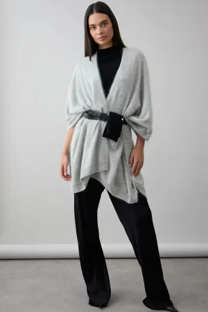 Dillon Split Wrap Brushed Cashmere