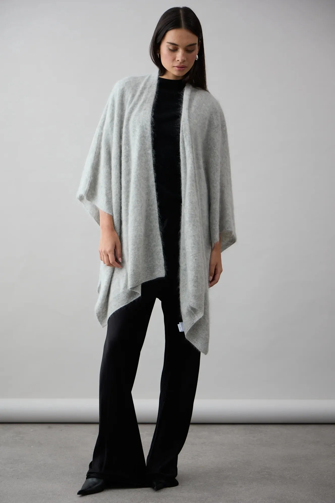 Dillon Split Wrap Brushed Cashmere