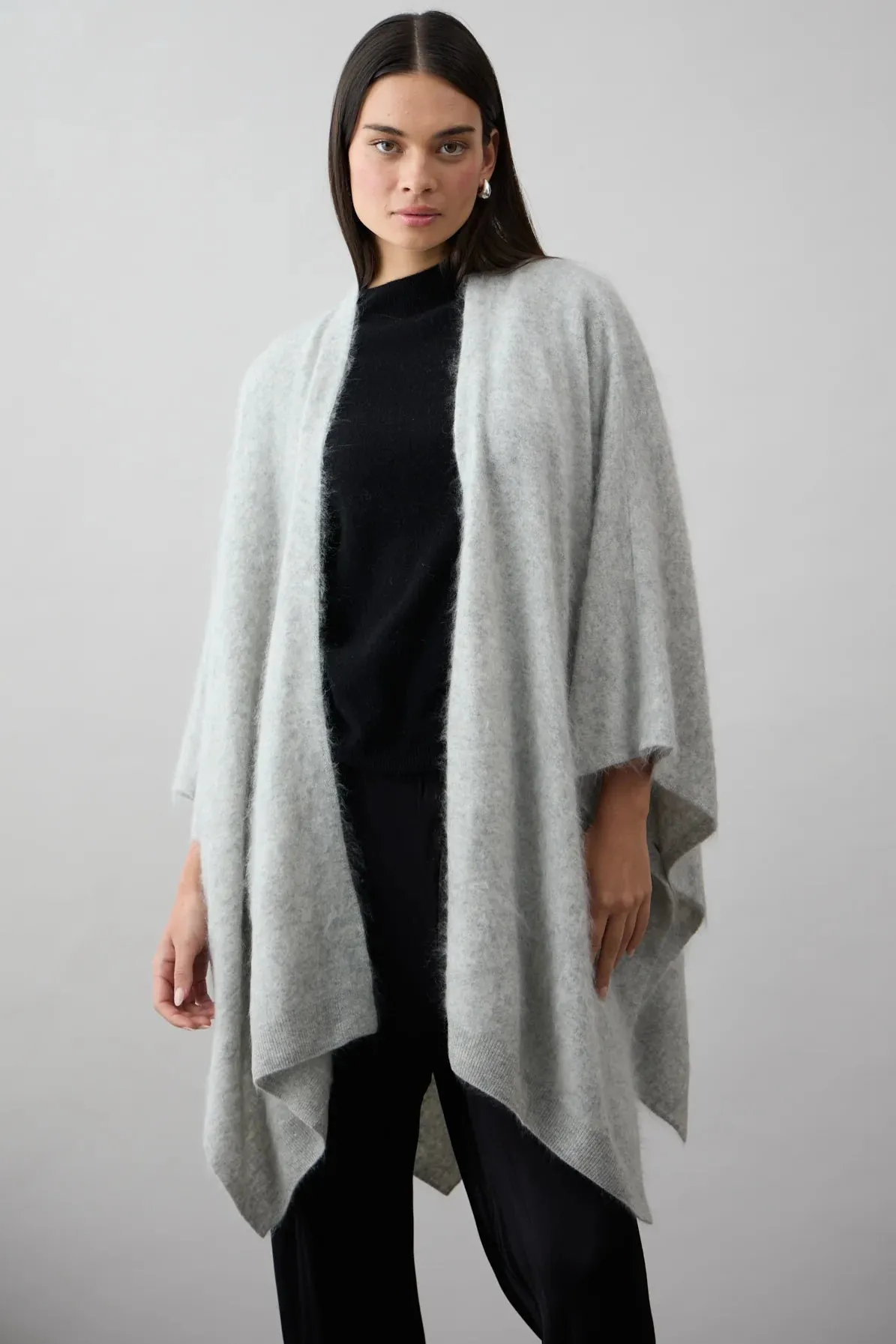 Dillon Split Wrap Brushed Cashmere