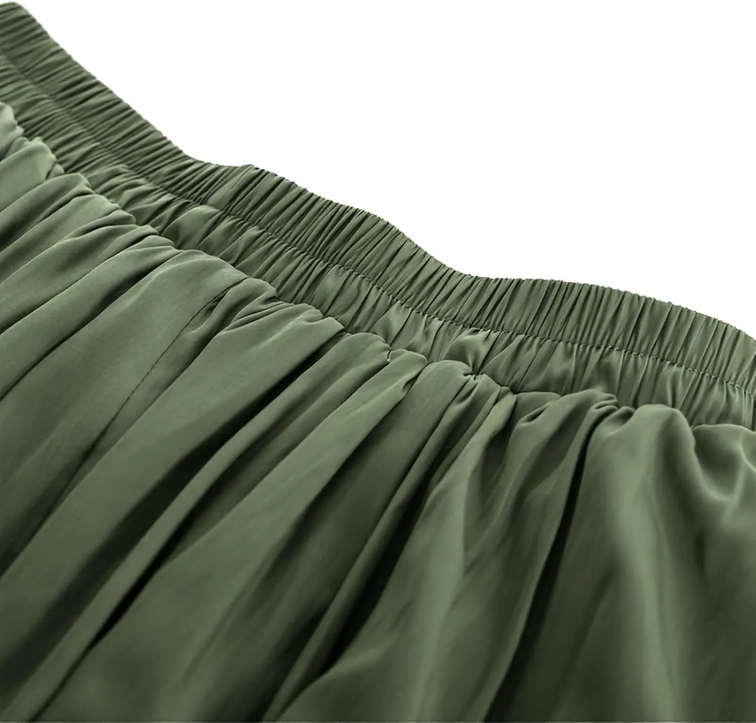 Double Layered Long Skirt for Women Trendy Asymmetrical Ruffle A Line Skirts Vintage High Waisted Long Skirt