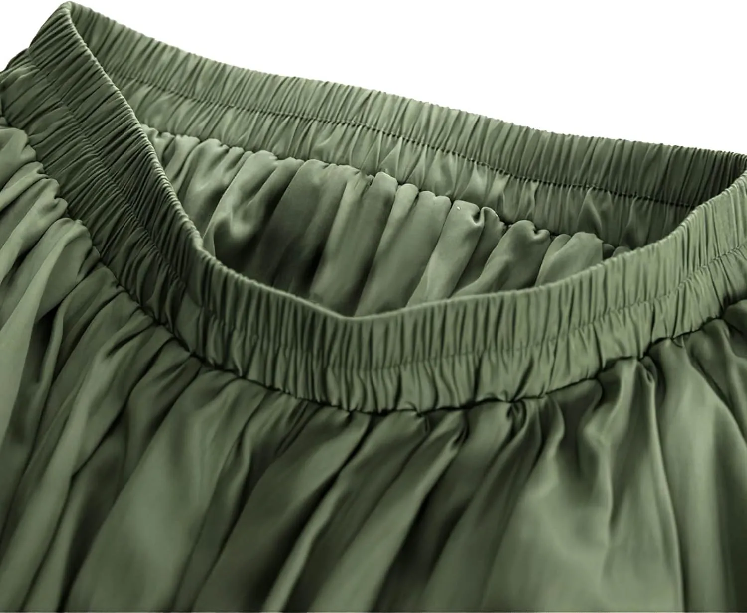 Double Layered Long Skirt for Women Trendy Asymmetrical Ruffle A Line Skirts Vintage High Waisted Long Skirt