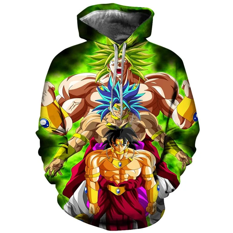 Dragon Ball Z Goku 3D Hoodies Anime Hoodie Unisex 3D Print Fashion Streetwear Hip Hop Punk Hoodies Harajuku Hooded Plus Size