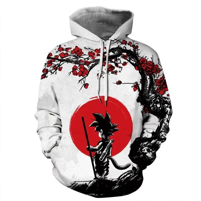 Dragon Ball Z Goku 3D Hoodies Anime Hoodie Unisex 3D Print Fashion Streetwear Hip Hop Punk Hoodies Harajuku Hooded Plus Size