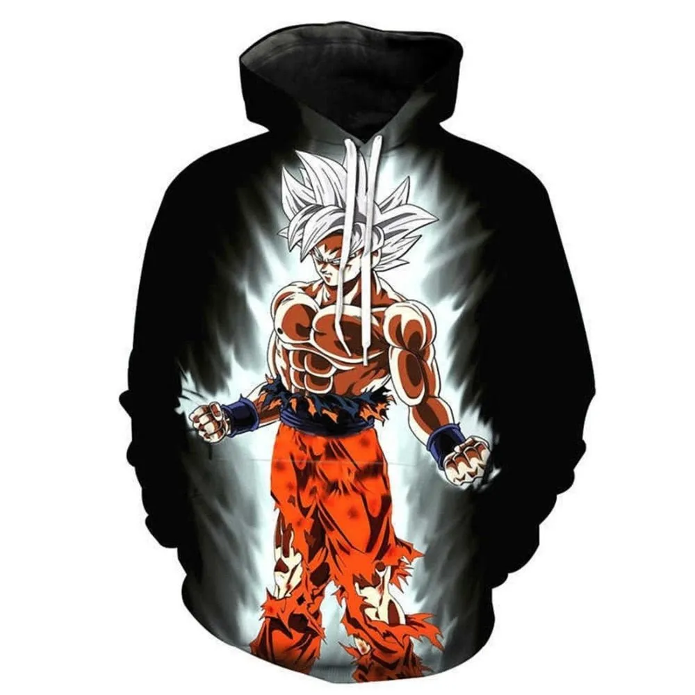 Dragon Ball Z Goku 3D Hoodies Anime Hoodie Unisex 3D Print Fashion Streetwear Hip Hop Punk Hoodies Harajuku Hooded Plus Size