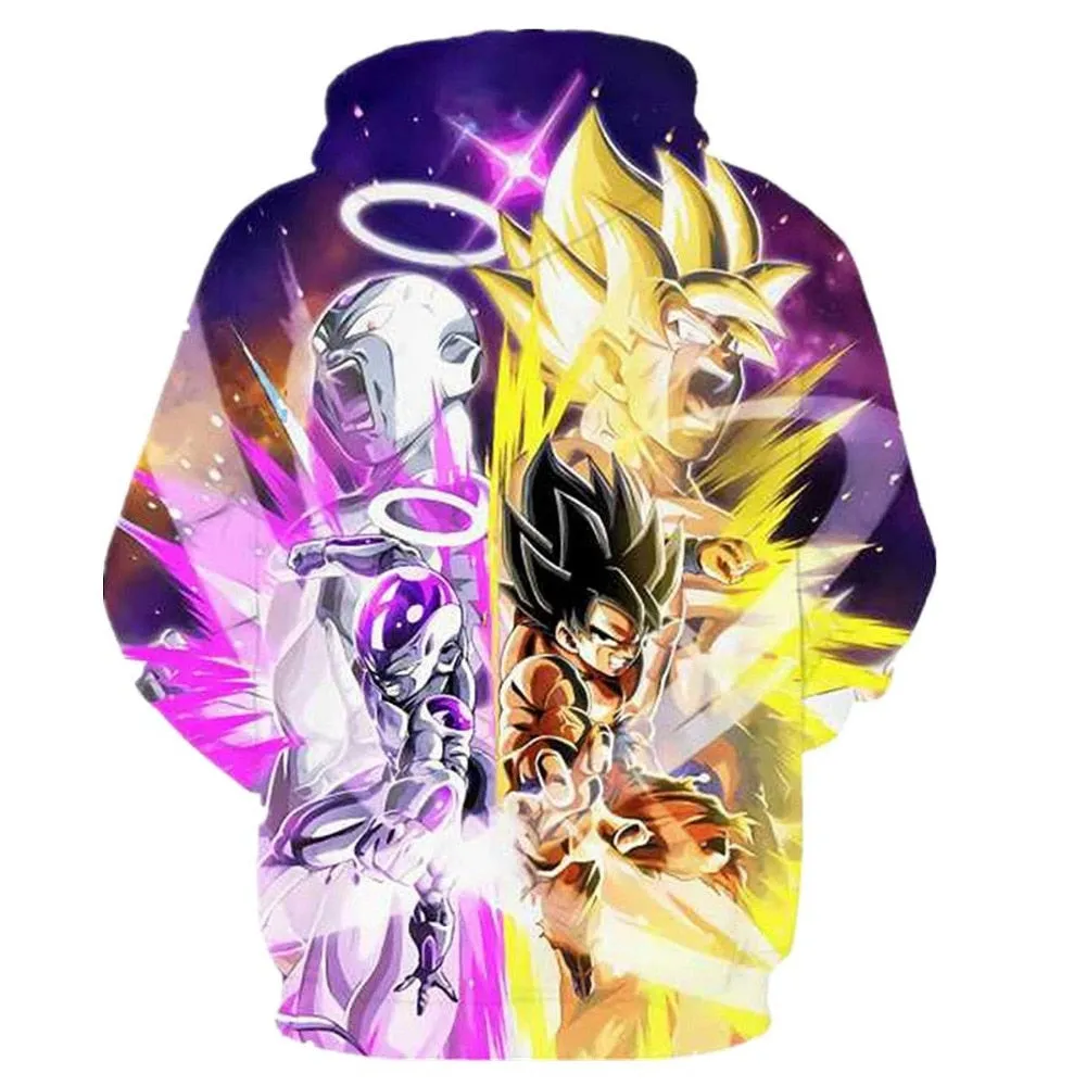 Dragon Ball Z Goku 3D Hoodies Anime Hoodie Unisex 3D Print Fashion Streetwear Hip Hop Punk Hoodies Harajuku Hooded Plus Size