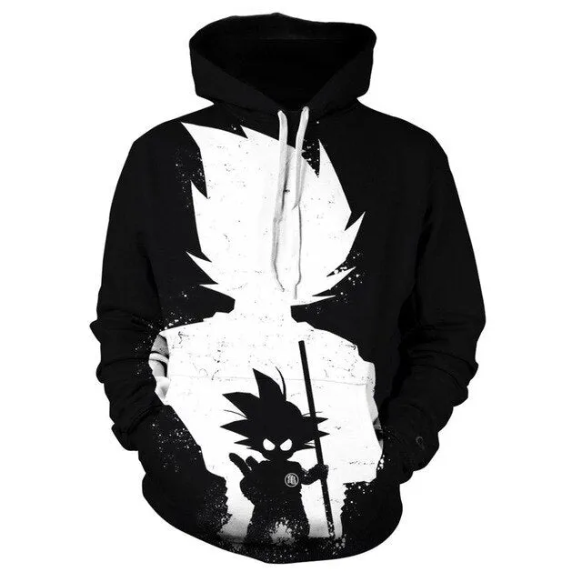 Dragon Ball Z Goku 3D Hoodies Anime Hoodie Unisex 3D Print Fashion Streetwear Hip Hop Punk Hoodies Harajuku Hooded Plus Size