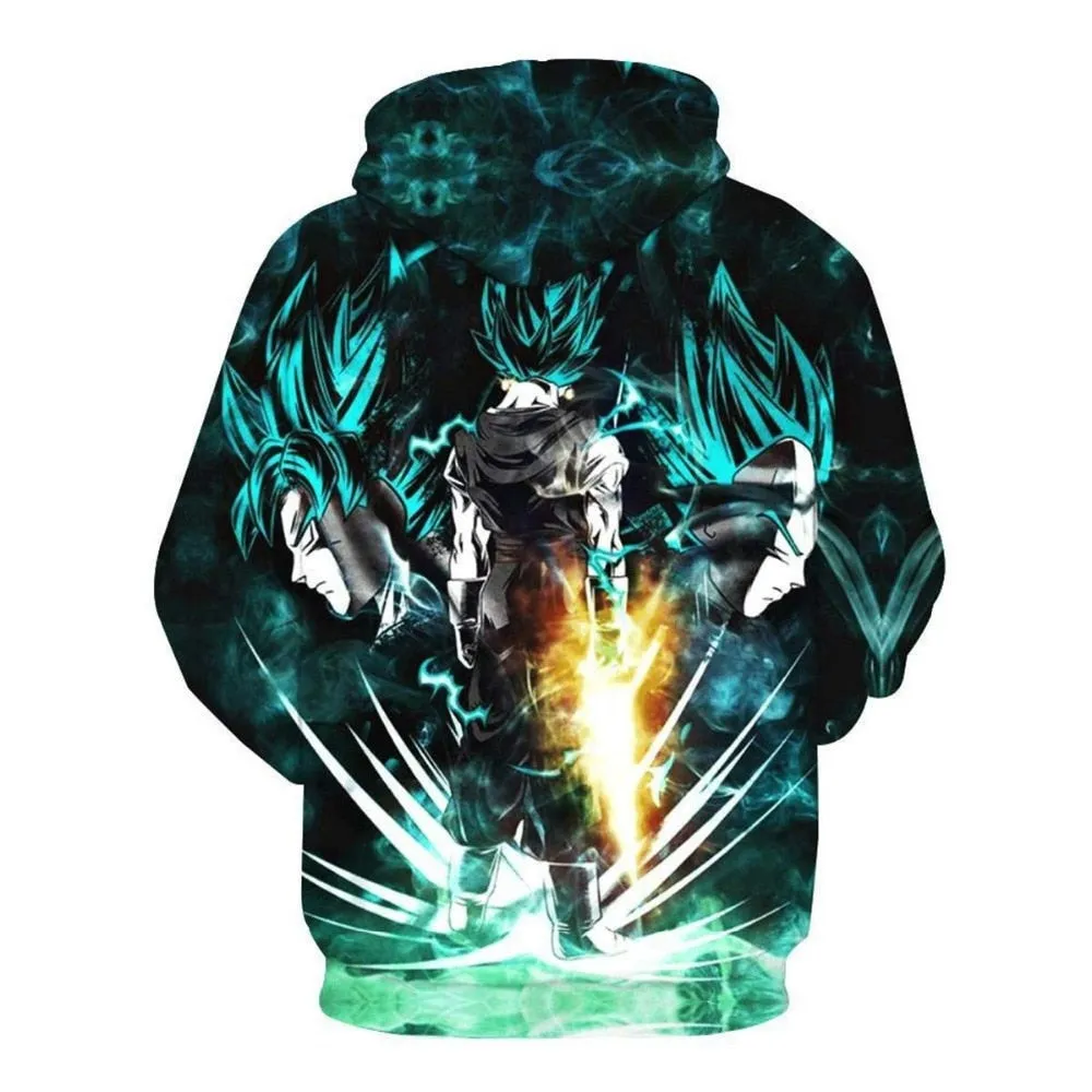 Dragon Ball Z Goku 3D Hoodies Anime Hoodie Unisex 3D Print Fashion Streetwear Hip Hop Punk Hoodies Harajuku Hooded Plus Size