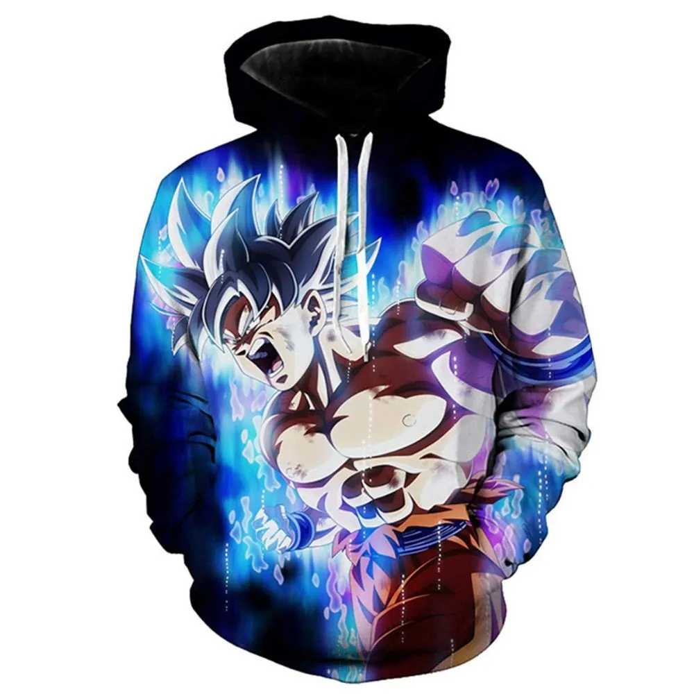 Dragon Ball Z Goku 3D Hoodies Anime Hoodie Unisex 3D Print Fashion Streetwear Hip Hop Punk Hoodies Harajuku Hooded Plus Size