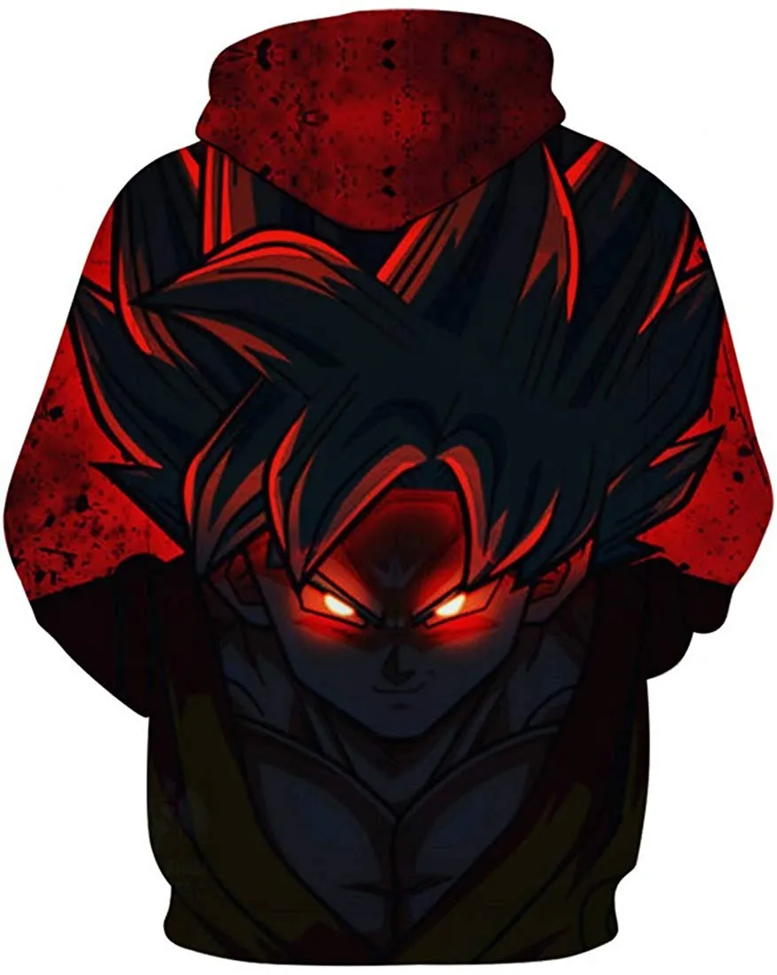 Dragon Ball Z Goku 3D Hoodies Anime Hoodie Unisex 3D Print Fashion Streetwear Hip Hop Punk Hoodies Harajuku Hooded Plus Size