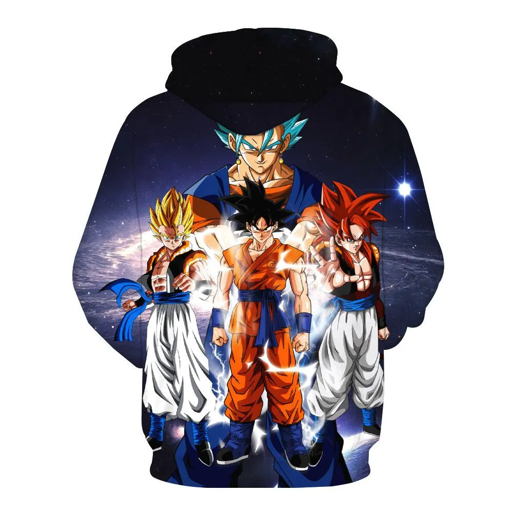 Dragon Ball Z Goku 3D Hoodies Anime Hoodie Unisex 3D Print Fashion Streetwear Hip Hop Punk Hoodies Harajuku Hooded Plus Size