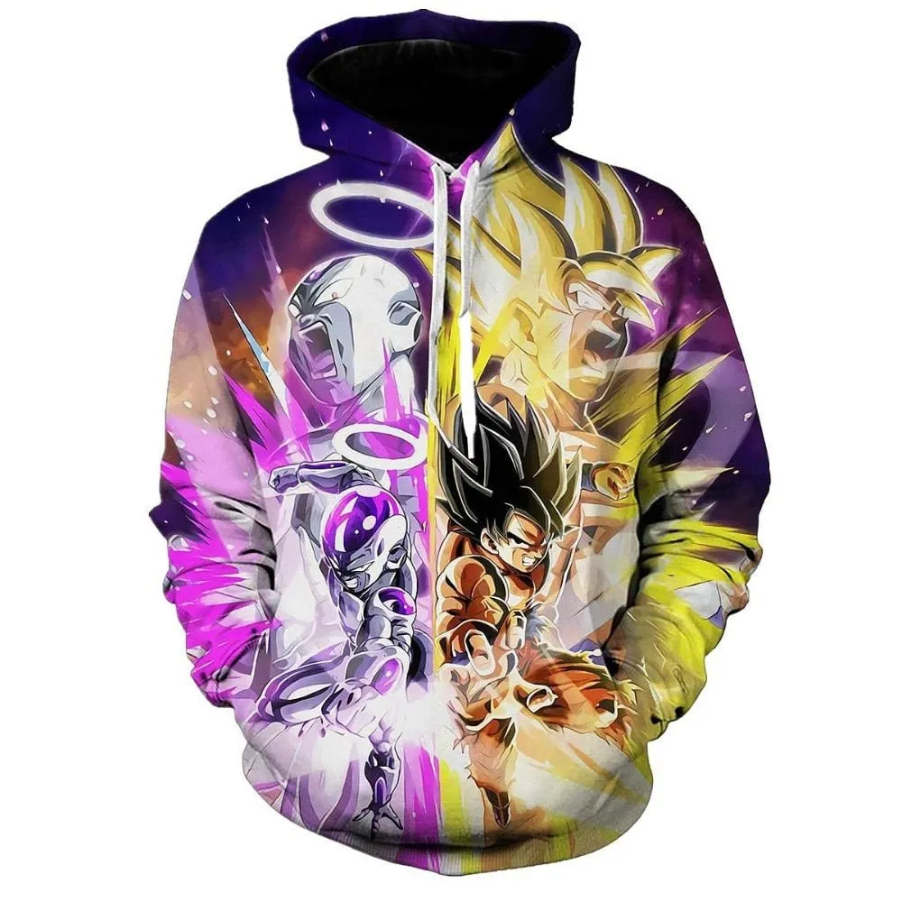 Dragon Ball Z Goku 3D Hoodies Anime Hoodie Unisex 3D Print Fashion Streetwear Hip Hop Punk Hoodies Harajuku Hooded Plus Size