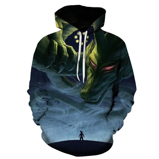 Dragon Ball Z Goku 3D Hoodies Anime Hoodie Unisex 3D Print Fashion Streetwear Hip Hop Punk Hoodies Harajuku Hooded Plus Size