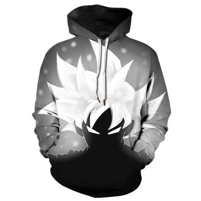Dragon Ball Z Goku 3D Hoodies Anime Hoodie Unisex 3D Print Fashion Streetwear Hip Hop Punk Hoodies Harajuku Hooded Plus Size
