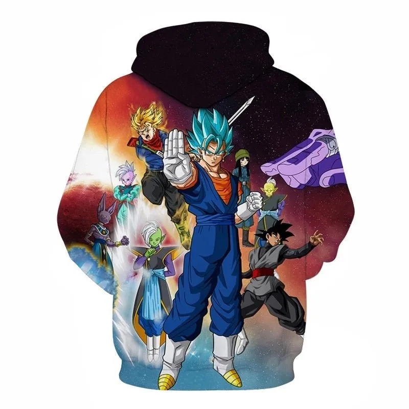 Dragon Ball Z Goku 3D Hoodies Anime Hoodie Unisex 3D Print Fashion Streetwear Hip Hop Punk Hoodies Harajuku Hooded Plus Size