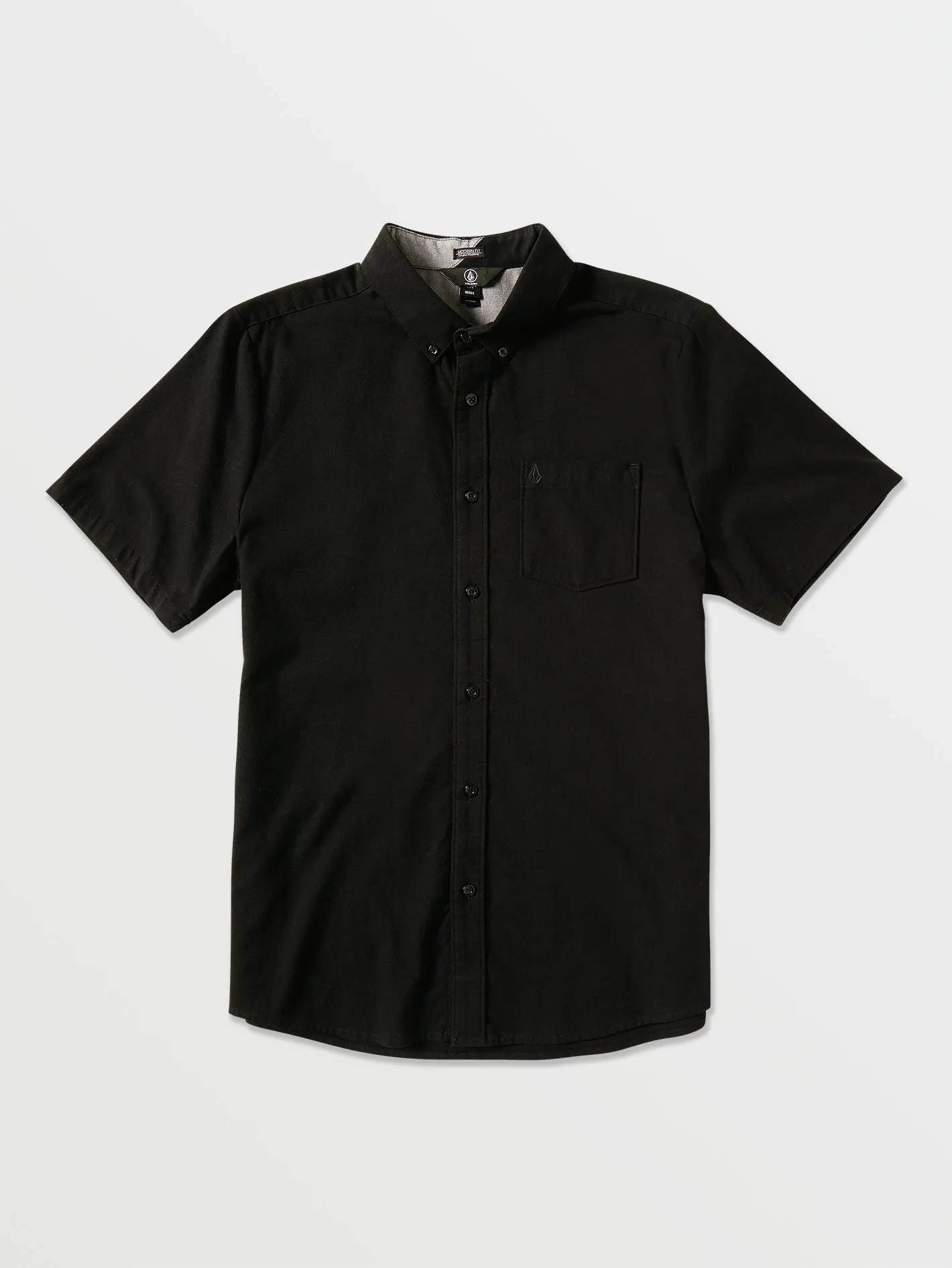 Everett Oxford Short Sleeve Shirt - New Black