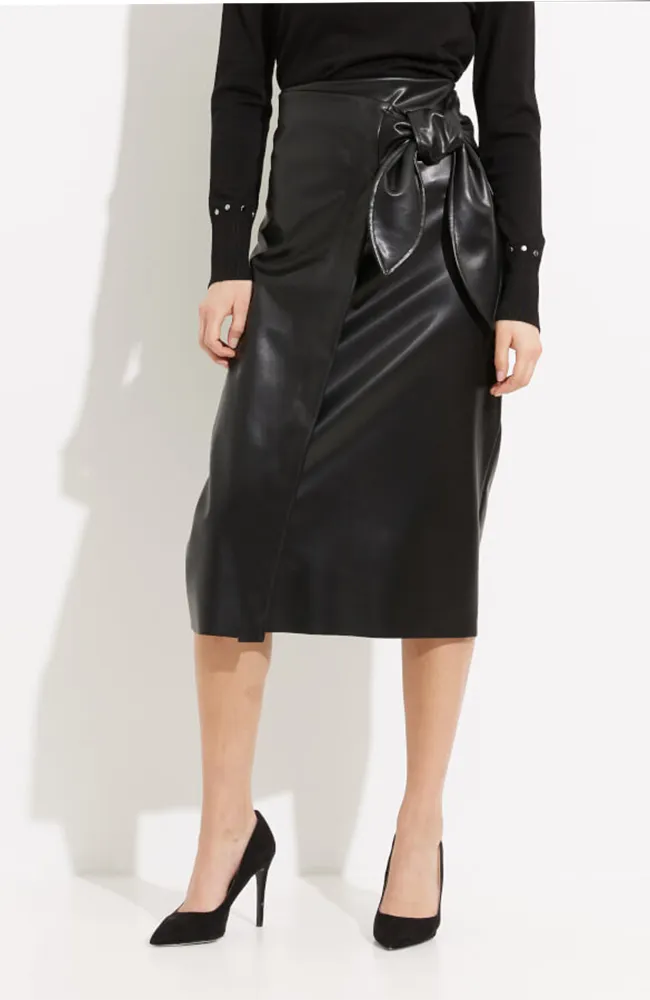 Faux Leather Skirt