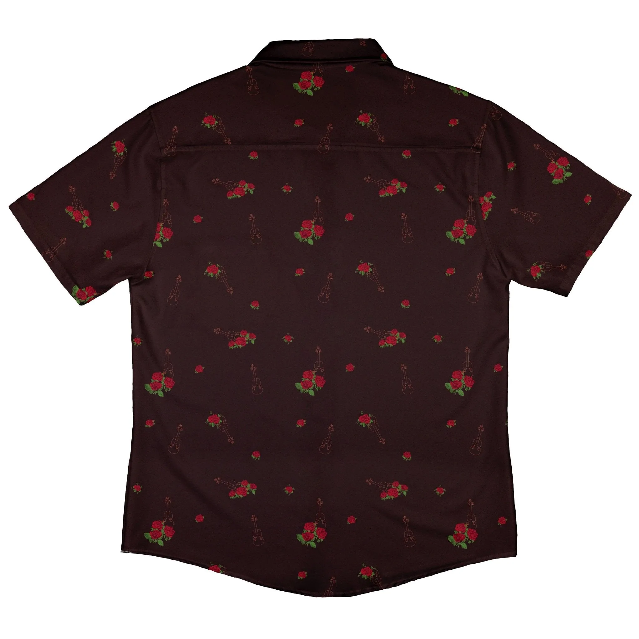 Floral Violin Melody Button Up Shirt