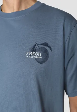 Fresh! t-shirt - Støvet Blå
