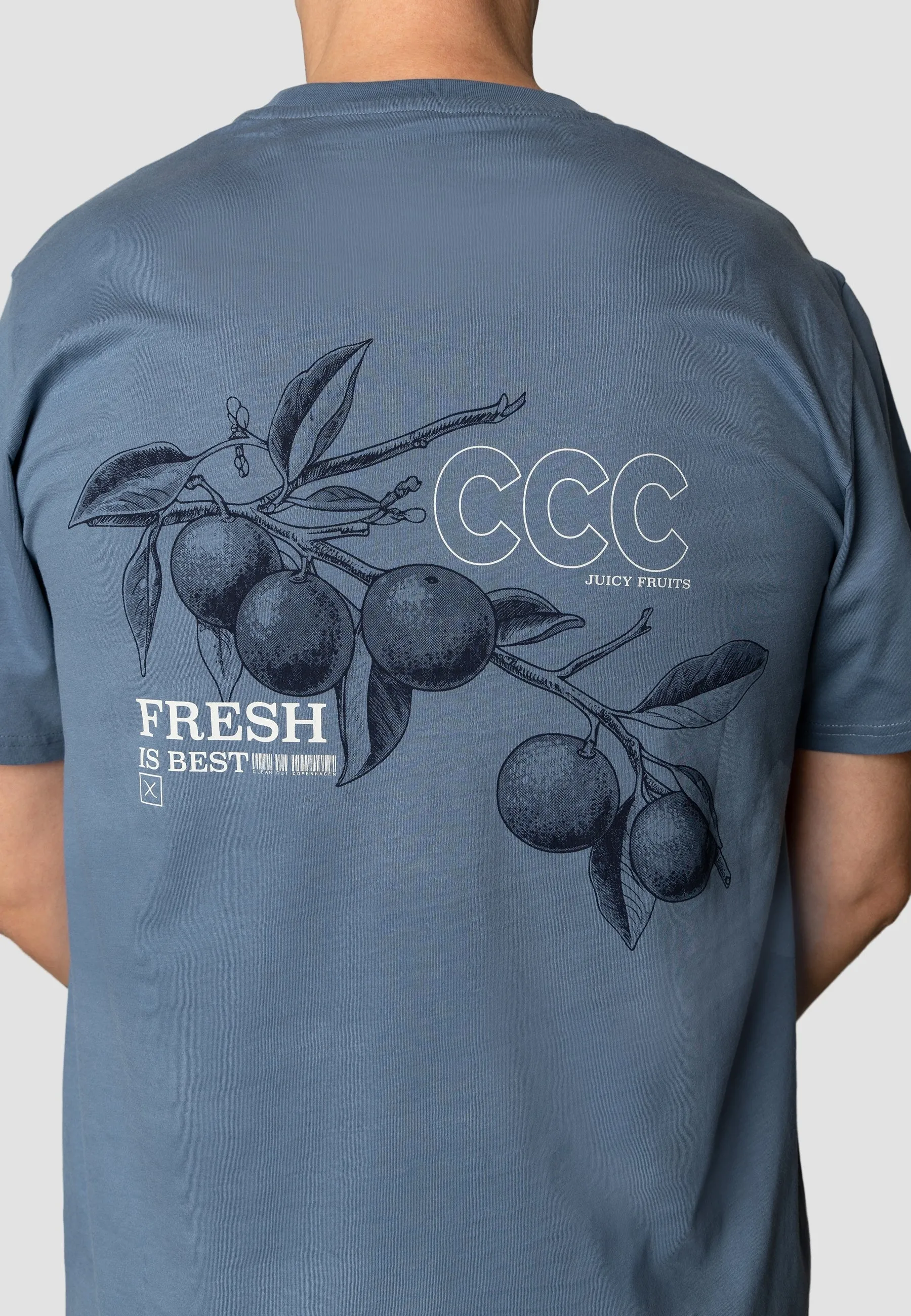 Fresh! t-shirt - Støvet Blå