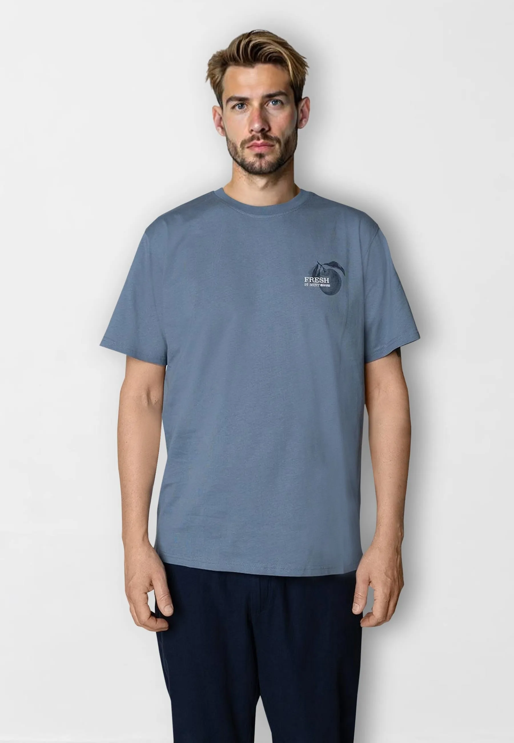 Fresh! t-shirt - Støvet Blå
