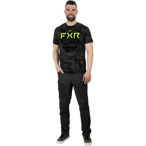 FXR Gladiator Premium T-Shirt Grey Camo/Glow Stick