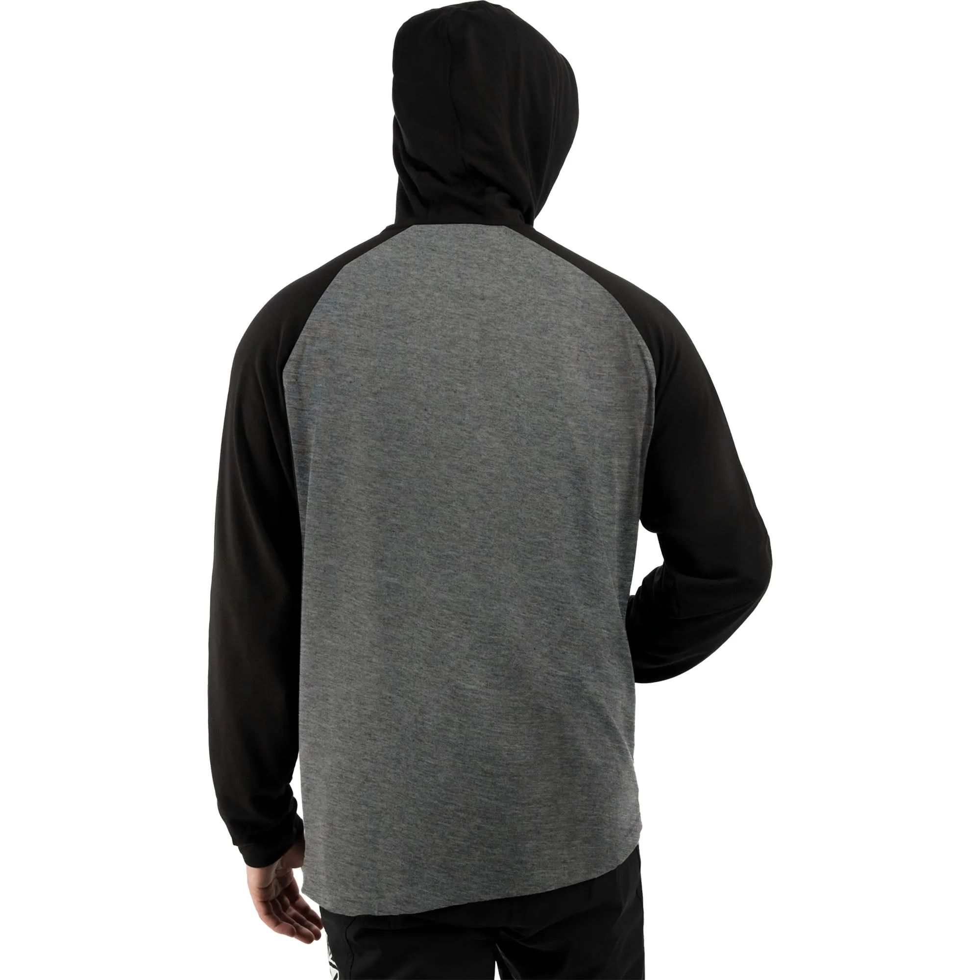 FXR  Mens Grey Heather Black Trainer Lite Tech Pullover Hoodie Hoody Quick-Dry