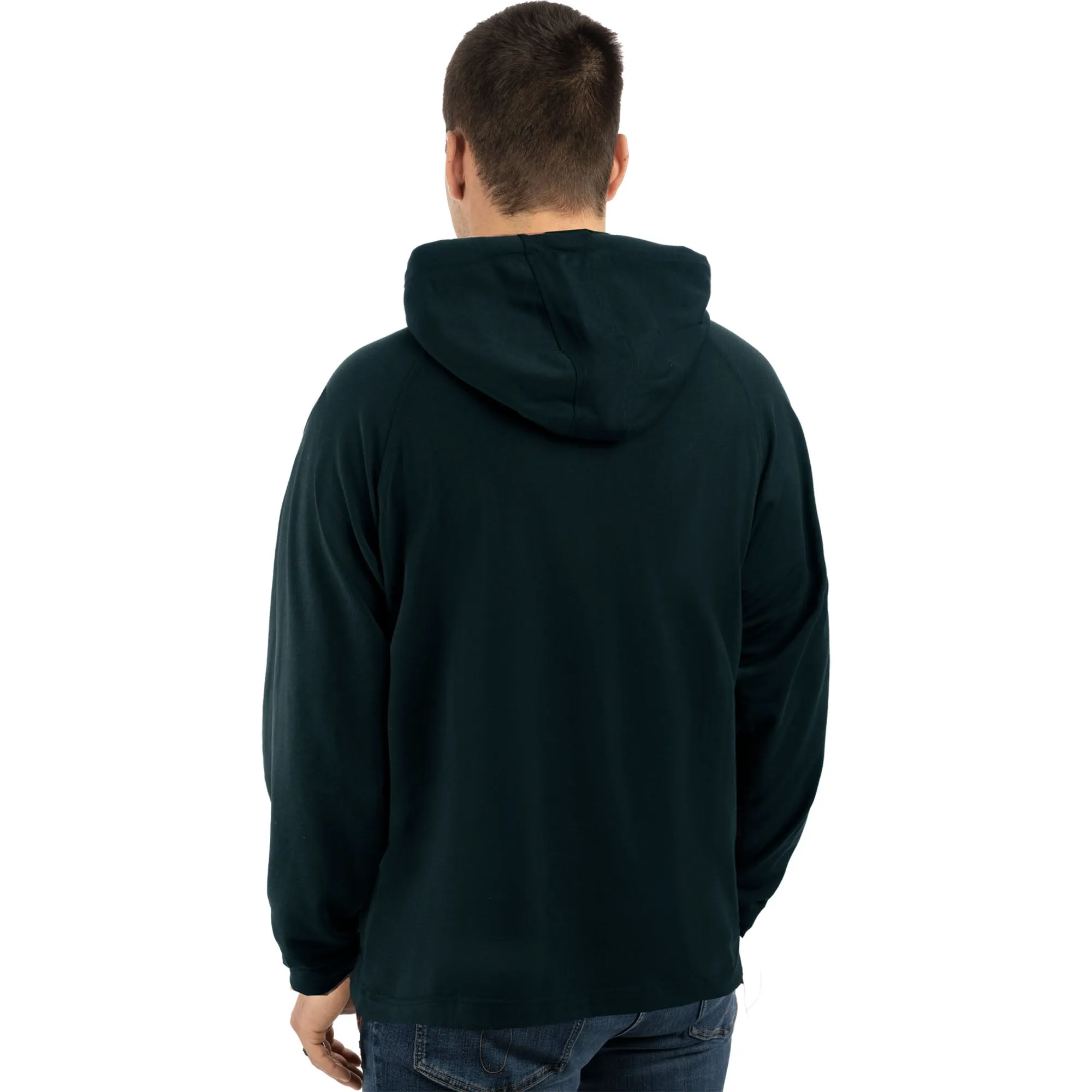 FXR  Mens Steel Heather Black Trainer Lite Tech Pullover Hoodie Hoody Quick-Dry