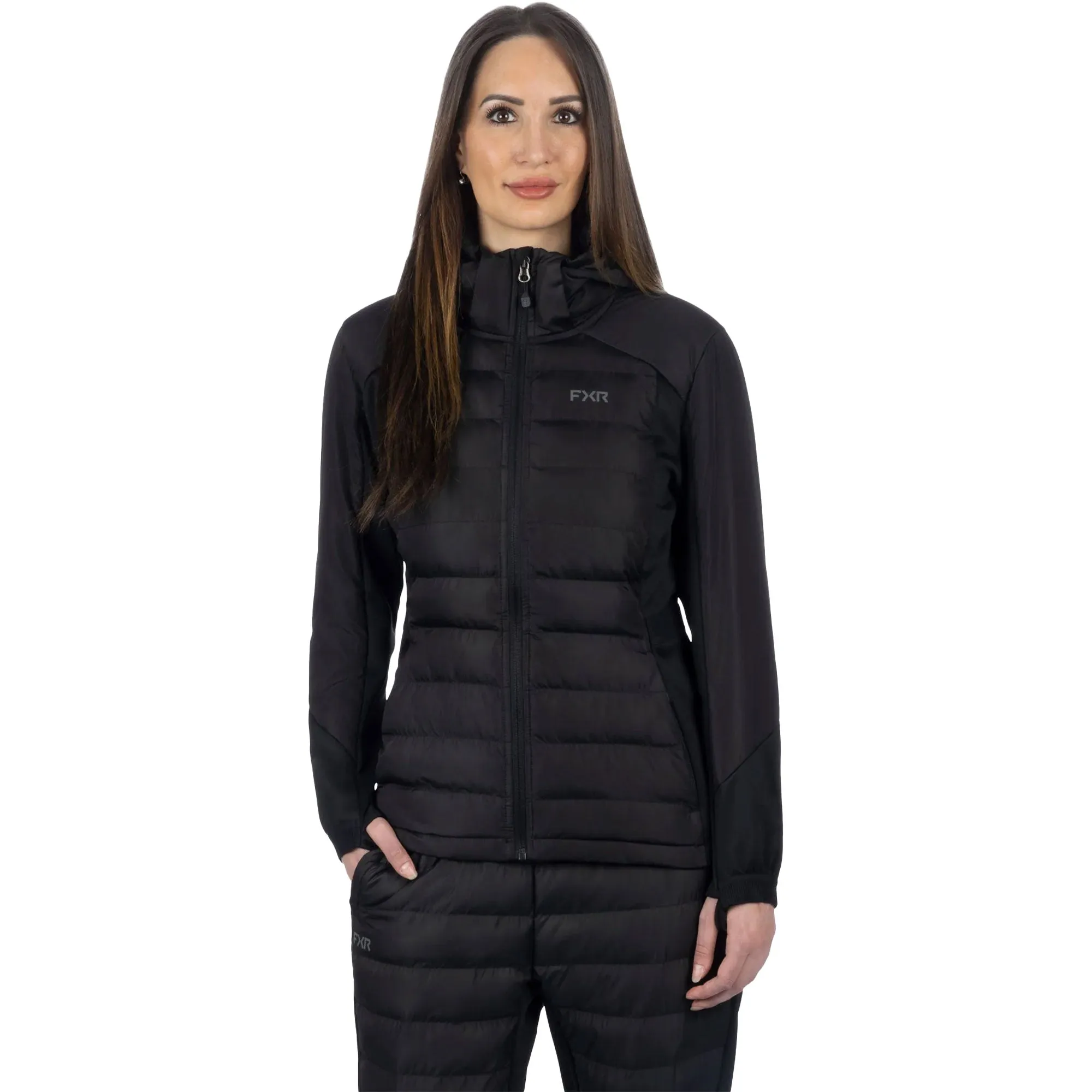 FXR Phoenix Quilted Hoodie Black